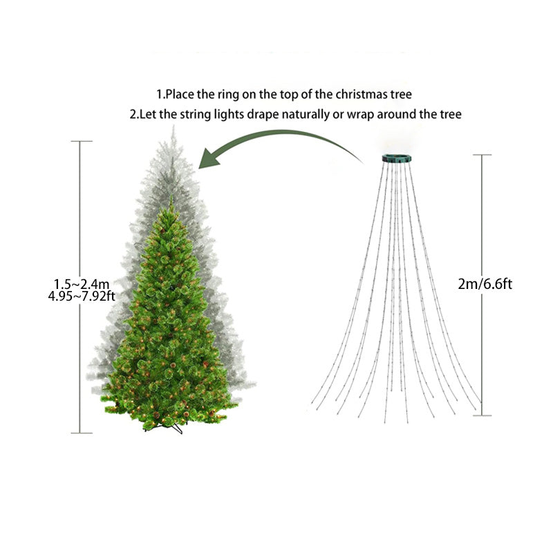 Christmas Tree Light Strings LED Light Strings With Remote Control