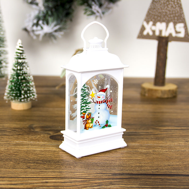 Portable painted Christmas ornaments for festive tree and holiday decorations