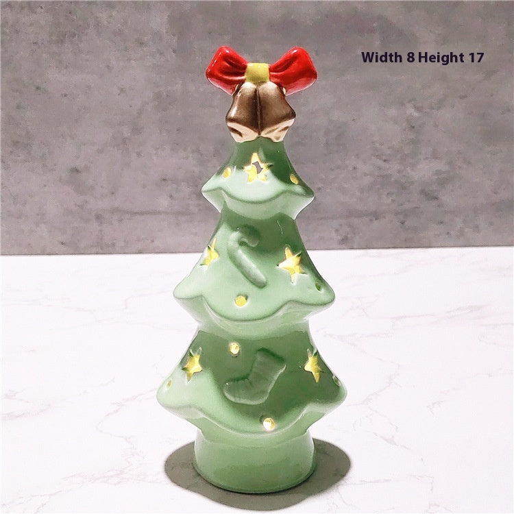 Christmas Gift Ceramic Transparent Christmas Tree Light
