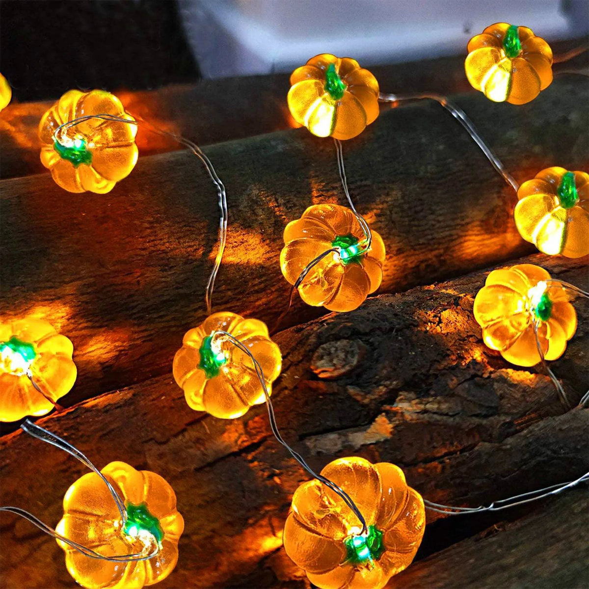Pumpkin Horror Eyeballs LED String Lights Portable USB