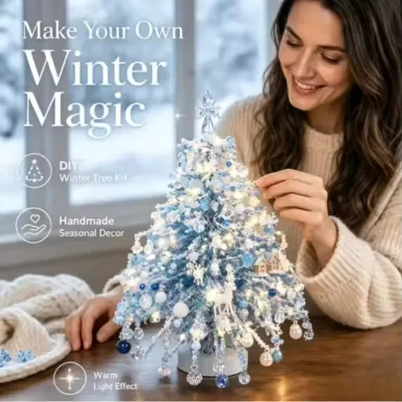 Handmade Bead Weaving Christmas Tree Festive Craft Present