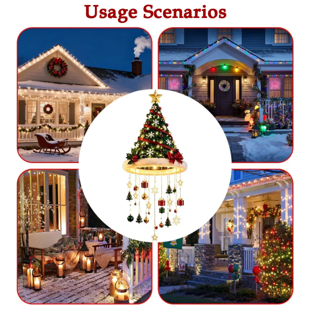 LED Santa Hat Hanging Light Christmas Pendant Lamp