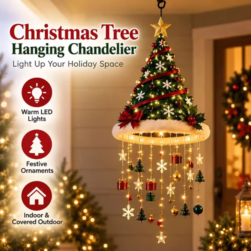 LED Santa Hat Hanging Light Christmas Pendant Lamp