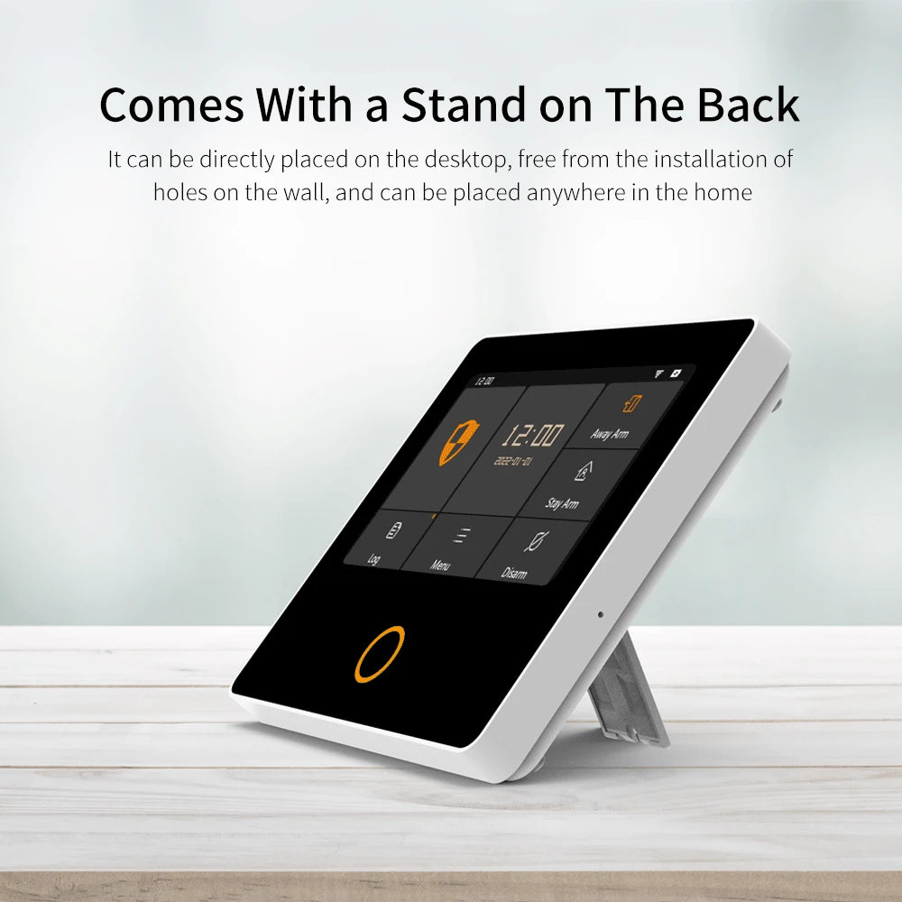 Wireless Home Alarm System Tuya Smart 4.3" Touch Screen