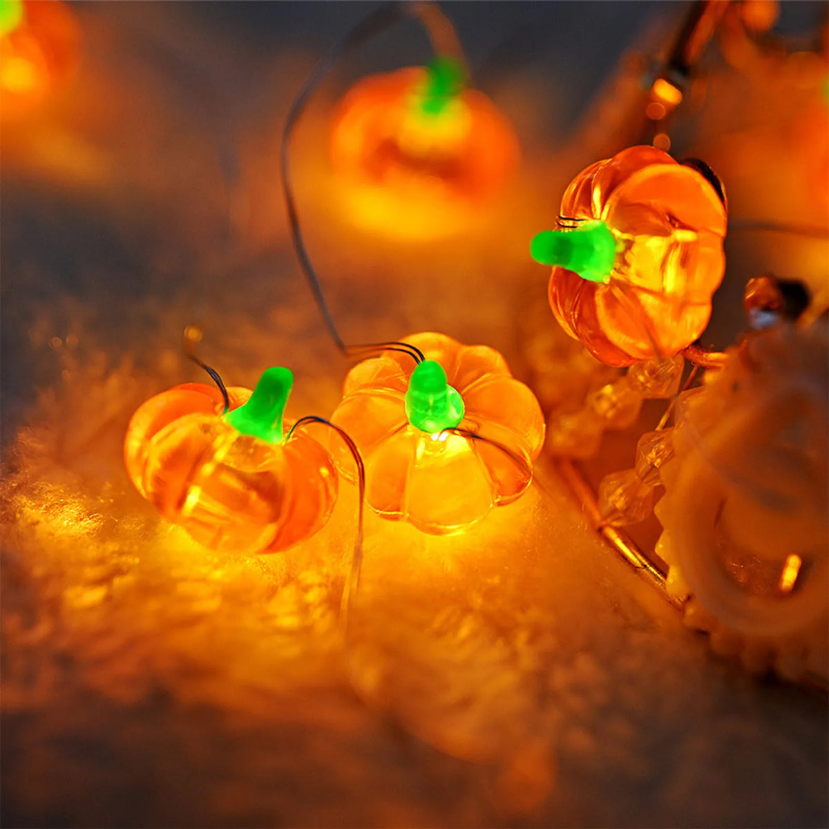Pumpkin Horror Eyeballs LED String Lights Portable USB