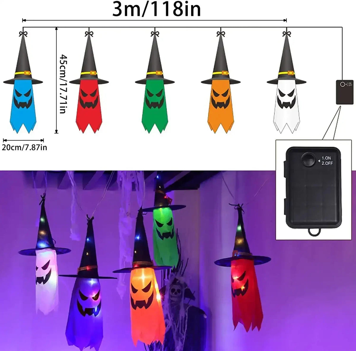 Halloween Glowing LED for Yard Tree Garden Party Decor
