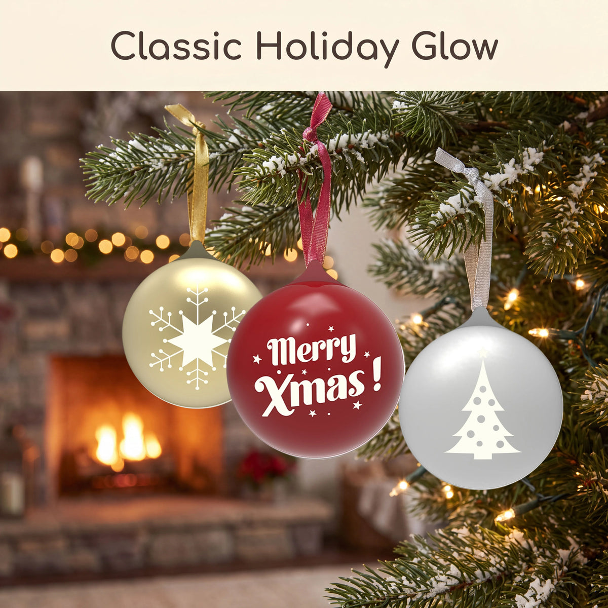 Portable TWS Bluetooth Speaker in Christmas Ball Design