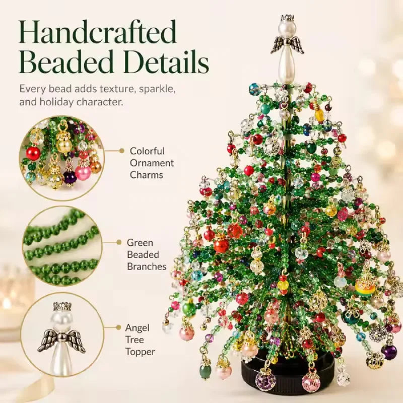 Handmade Bead Weaving Christmas Tree Festive Craft Present