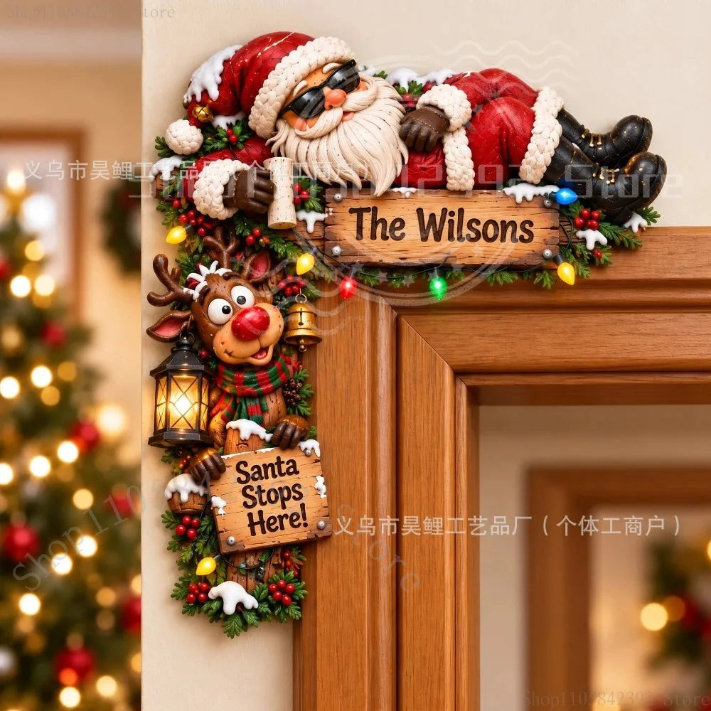 Door Frame Christmas Door Frame Decoration Decoration