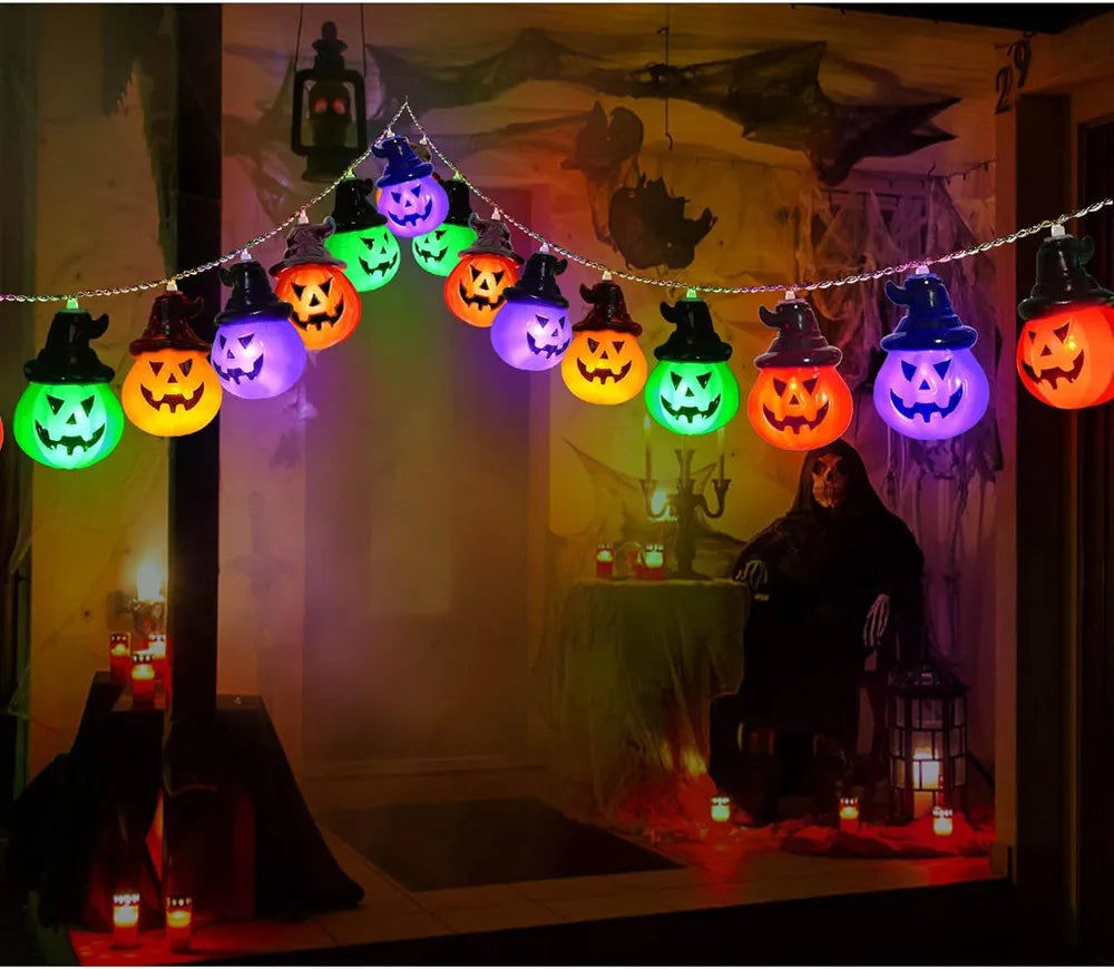 Halloween Christmas Room Decor RGB String Lights