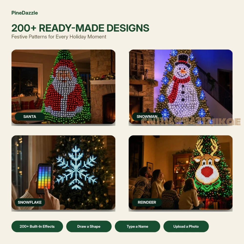 PineDazzle Smart Christmas Tree Lights