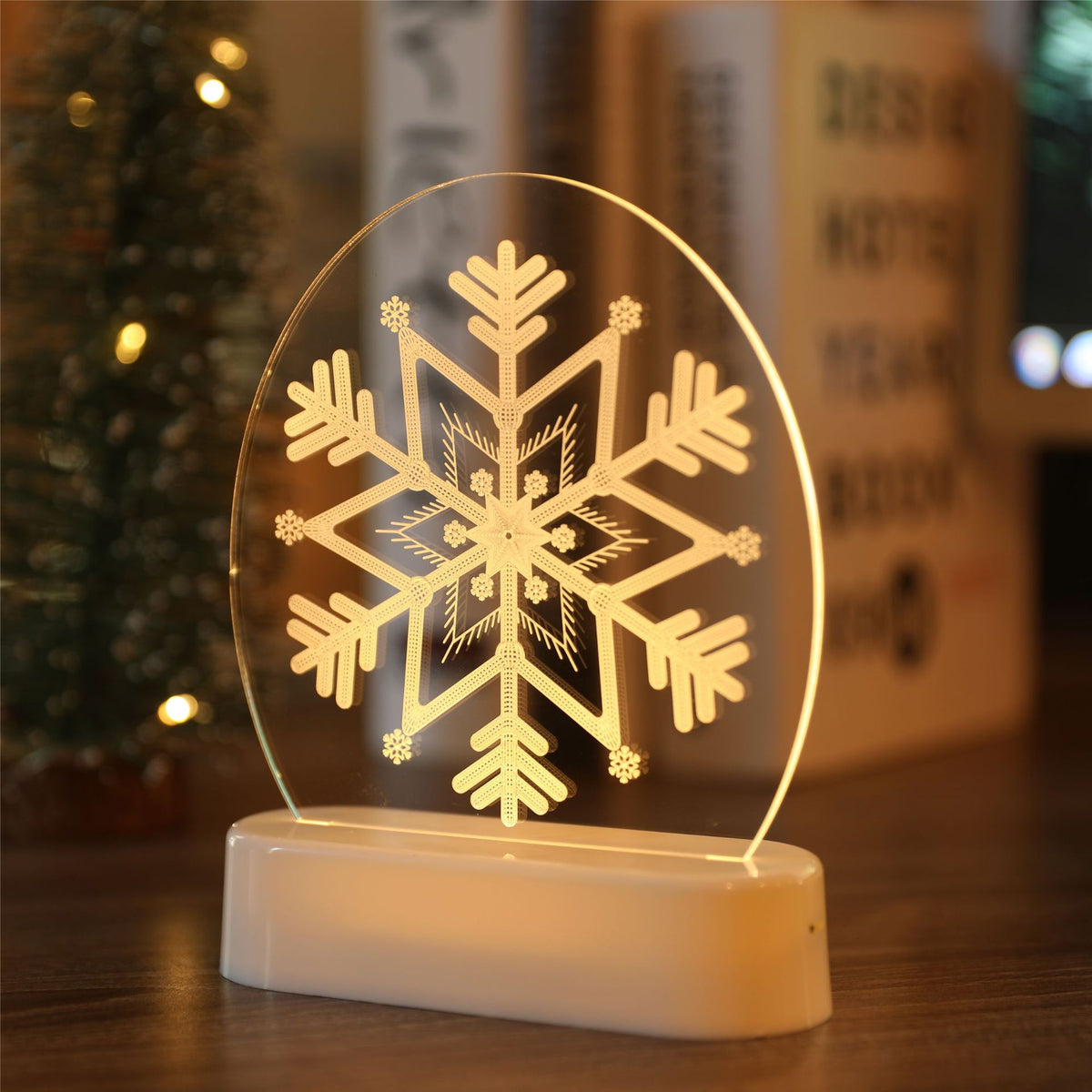 Christmas bedside night light for festive bedroom decoration