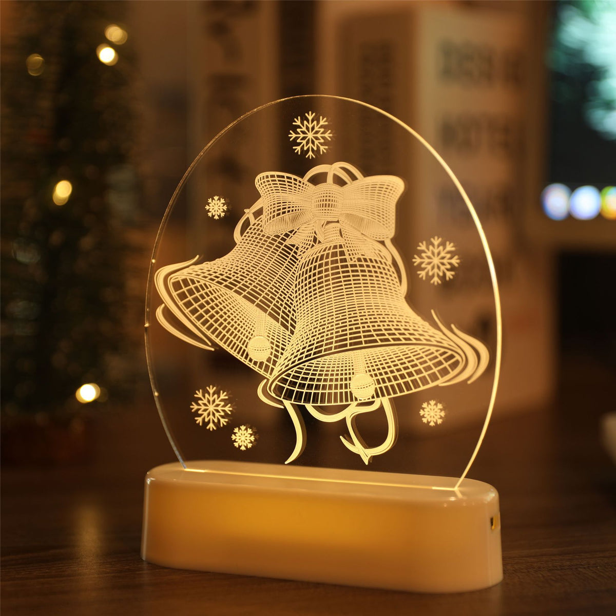 Christmas bedside night light for festive bedroom decoration