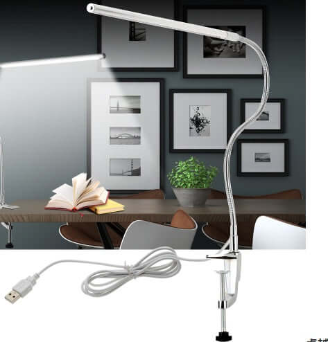 High-brightness LED clip table lamp