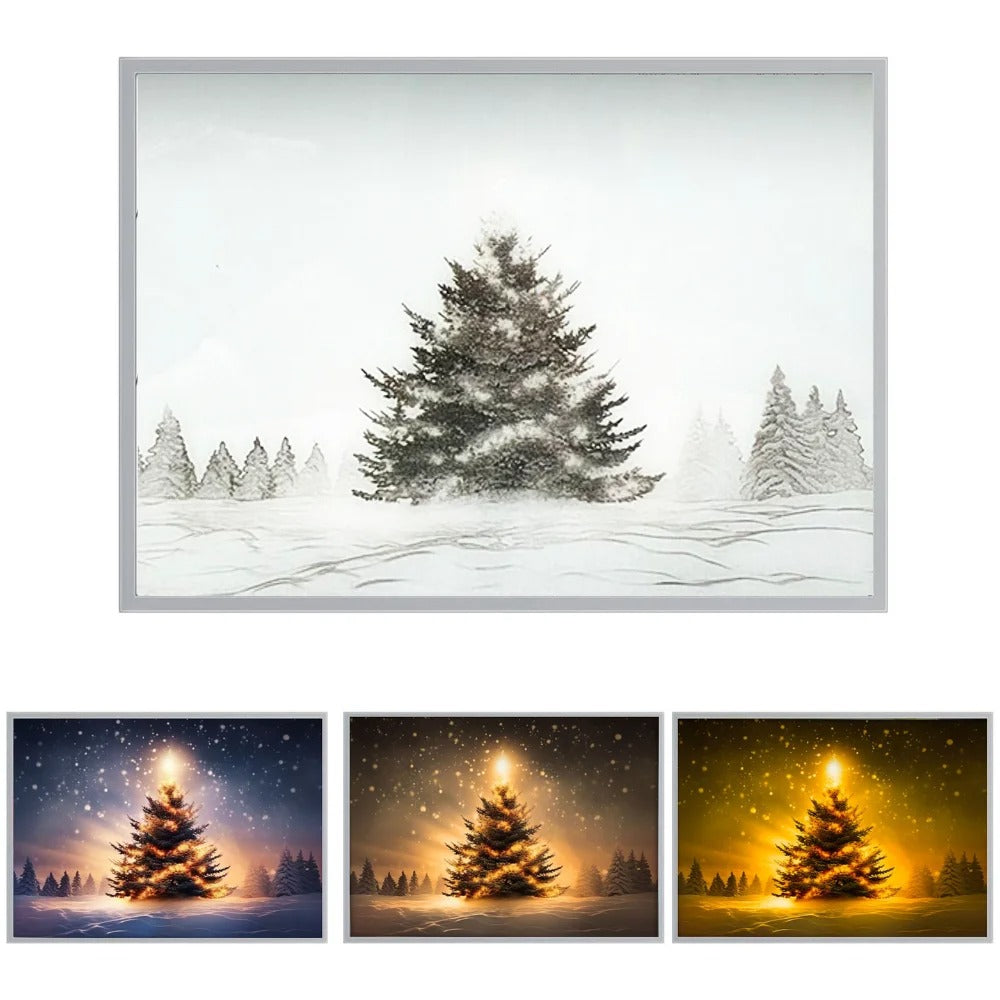 Christmas Light Painting Decorations Desktop Ornaments