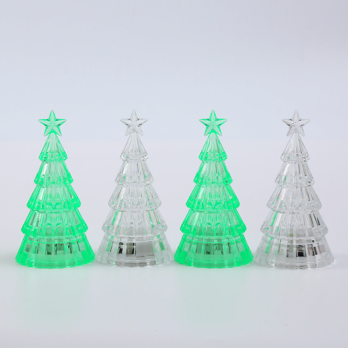 Light-emitting Christmas Tree Crystal Small Night Lamp