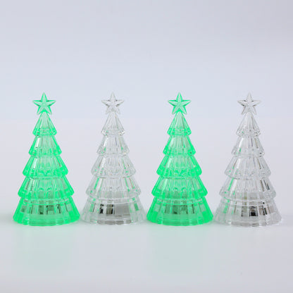 Light-emitting Christmas Tree Crystal Small Night Lamp