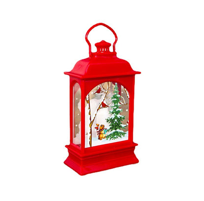 Portable painted Christmas ornaments for festive tree and holiday decorations