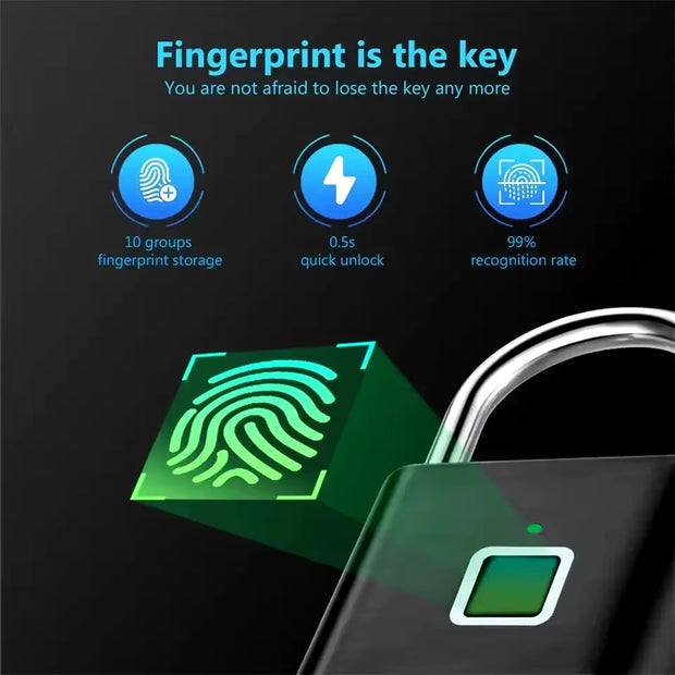 Smart Fingerprint Padlock