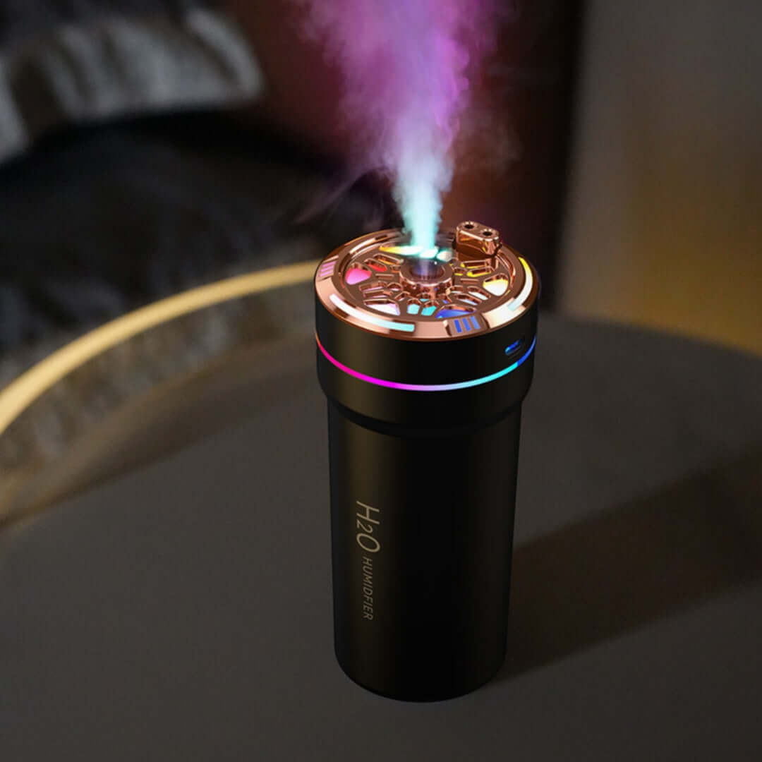 Mini Car Humidifier with Starry Sky Projection Light