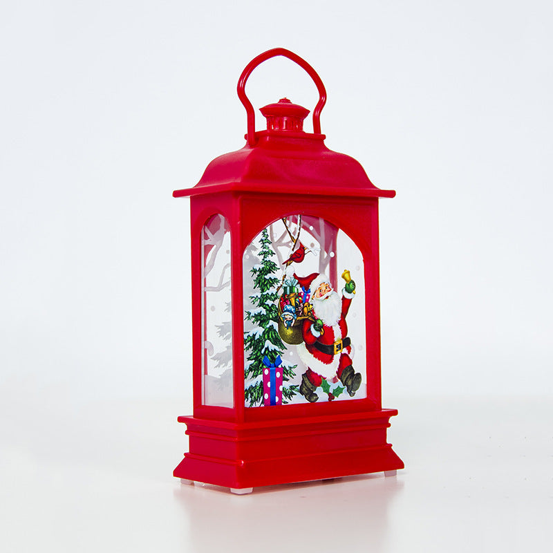 Portable painted Christmas ornaments for festive tree and holiday decorations