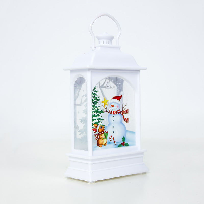 Portable painted Christmas ornaments for festive tree and holiday decorations