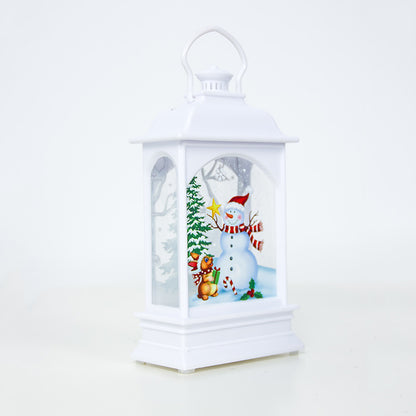 Portable painted Christmas ornaments for festive tree and holiday decorations