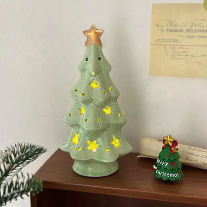Christmas Gift Ceramic Transparent Christmas Tree  Light