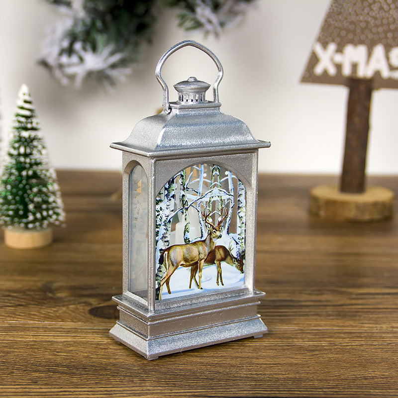 Portable painted Christmas ornaments for festive tree and holiday decorations