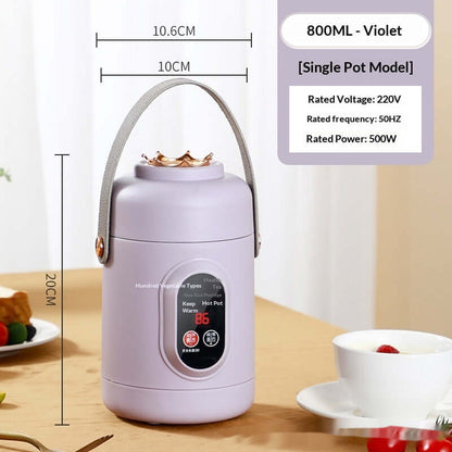 Portable Smart Mini Health-Preserving Electric Hot Pot for convenient everyday cooking
