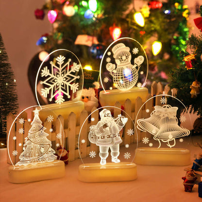 Christmas bedside night light for festive bedroom decoration