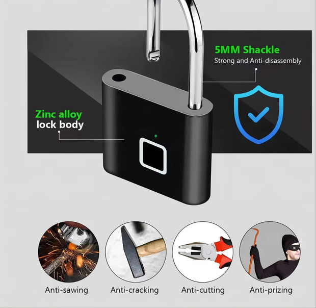 Smart Fingerprint Padlock
