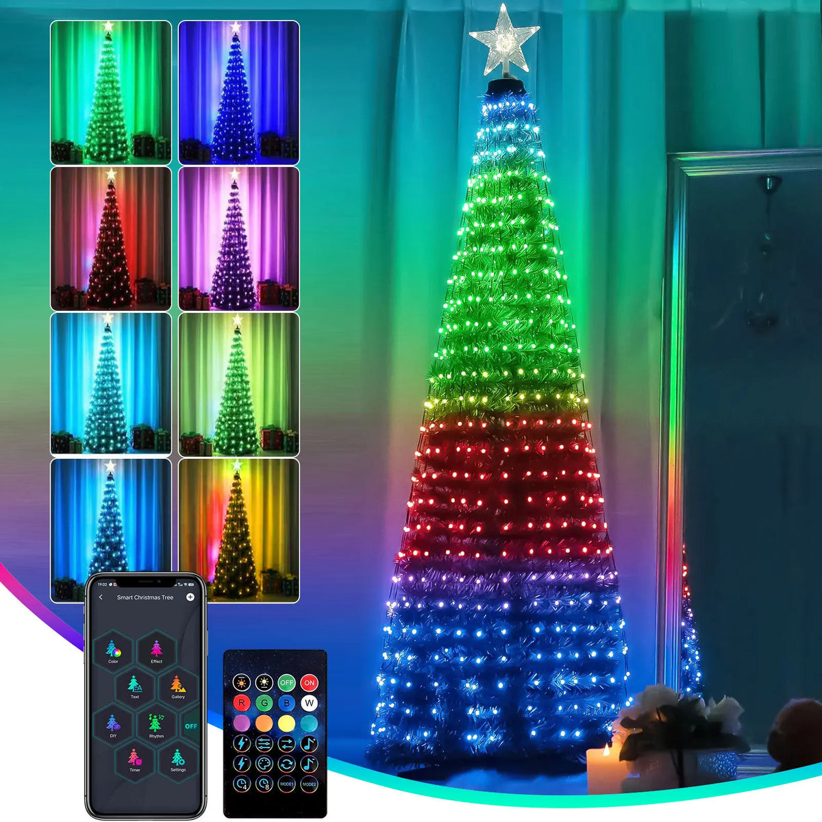 PineDazzle Smart Christmas Tree Lights 