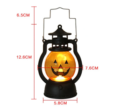 Halloween Hanging Pumpkin Lantern Light Ghost Lamp Candle 