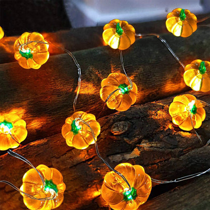Pumpkin Horror Eyeballs LED String Lights Portable USB