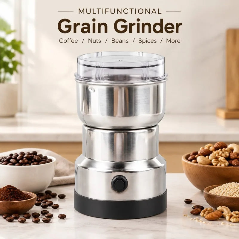 Multifunctional Electric Grinder 4-Blade Stainless Steel ﻿