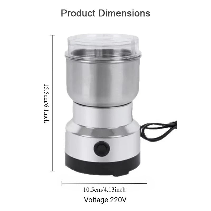 Multifunctional Electric Grinder 4-Blade Stainless Steel ﻿
