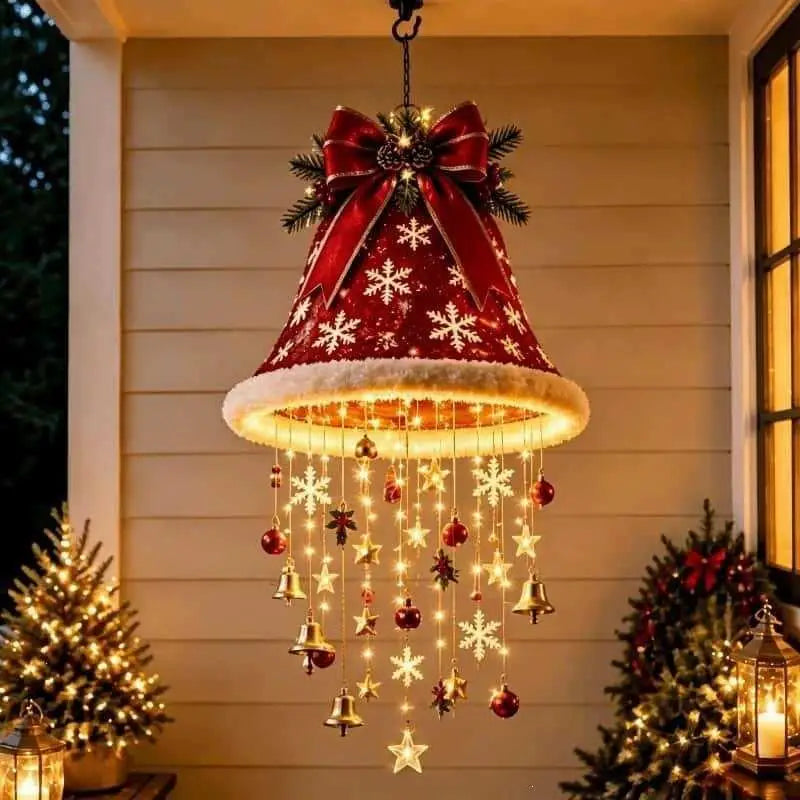 Hanging LED String Light Christmas Decor Lamp Tassel Star