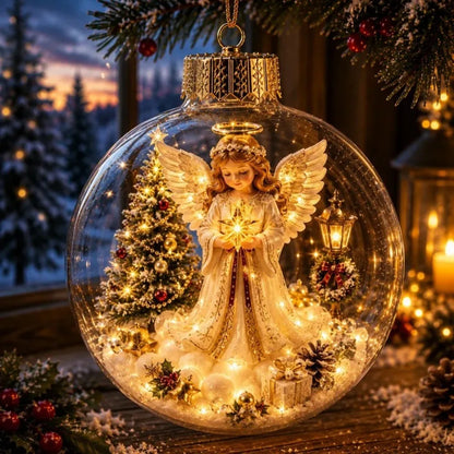 Plastic Santa Snowman Deer Pendant Exquisite LED Lighted