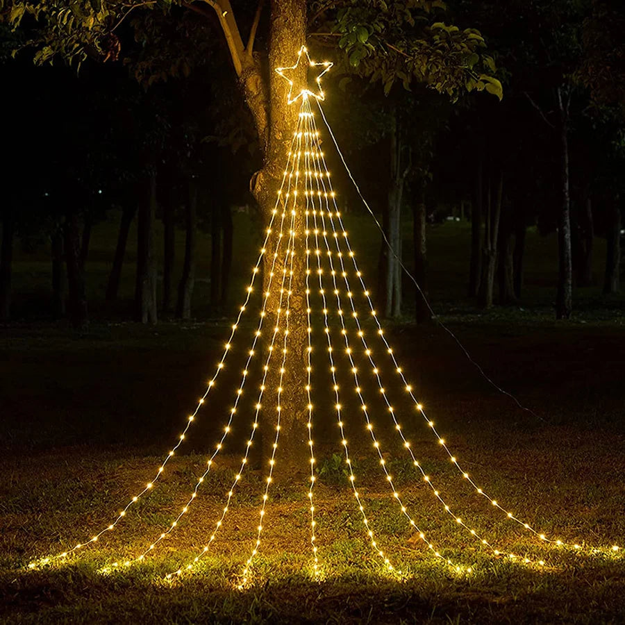 Outdoor LED Christmas Garland Fairy Lights Waterproof 