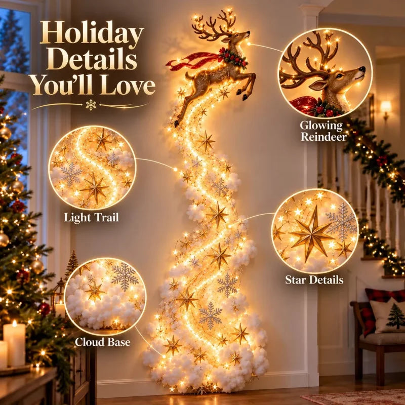 New Christmas Magic Trail Wall Light-LED Glowing 