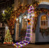 Christmas Decoration LED Santa Claus Climbing Ladder Light