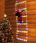 Christmas Decoration LED Santa Claus Climbing Ladder Light