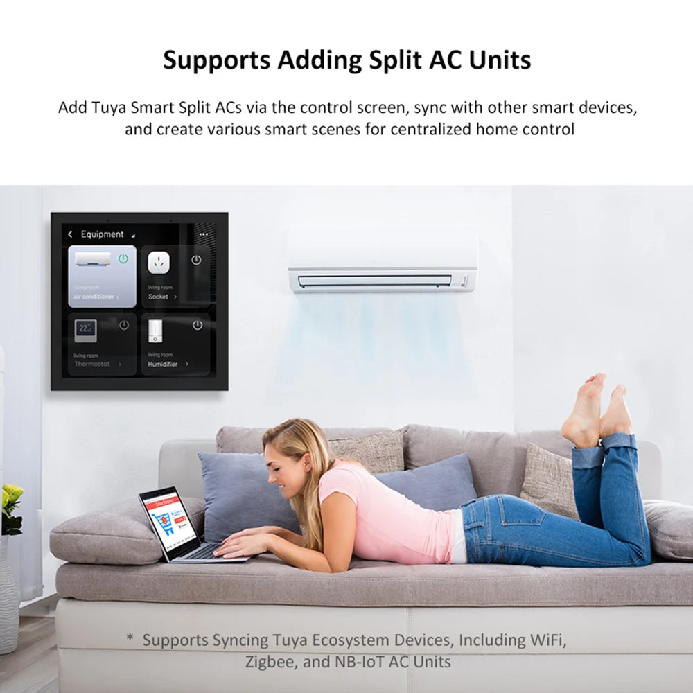 Zigbee Smart Control Panel 4 Inch Touch Screen 