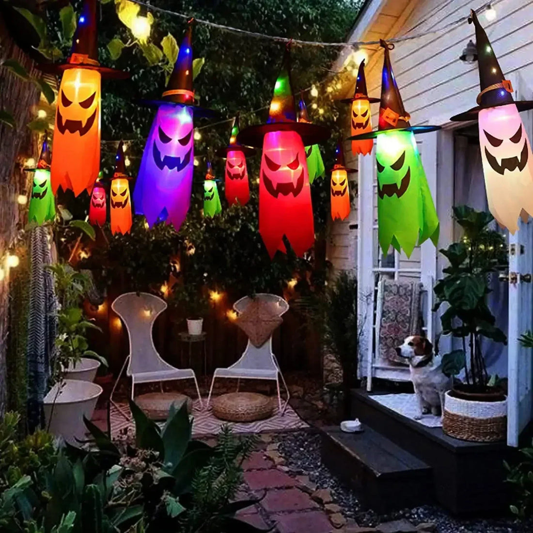  Halloween Glowing LED for Yard Tree Garden Party Decor