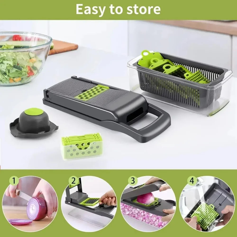 Grate Food Chopper Vegetable Slicer Dicer Cut