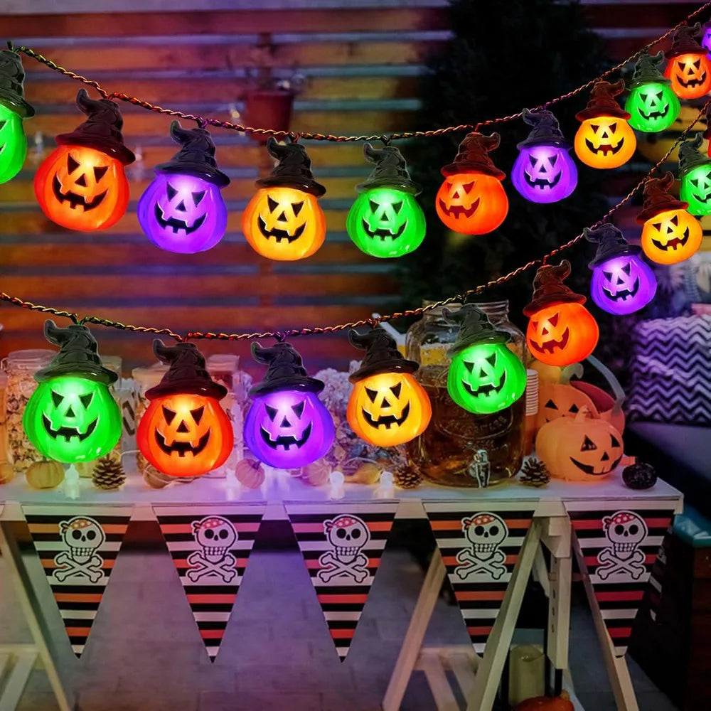 Halloween Christmas Room Decor RGB String Lights