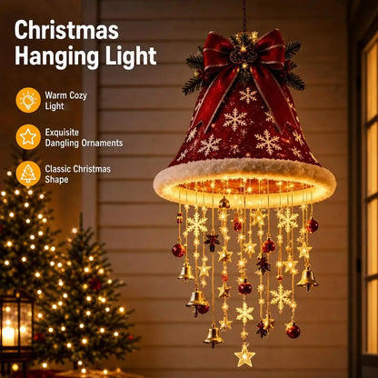 Hanging LED String Light Christmas Decor Lamp Tassel Star