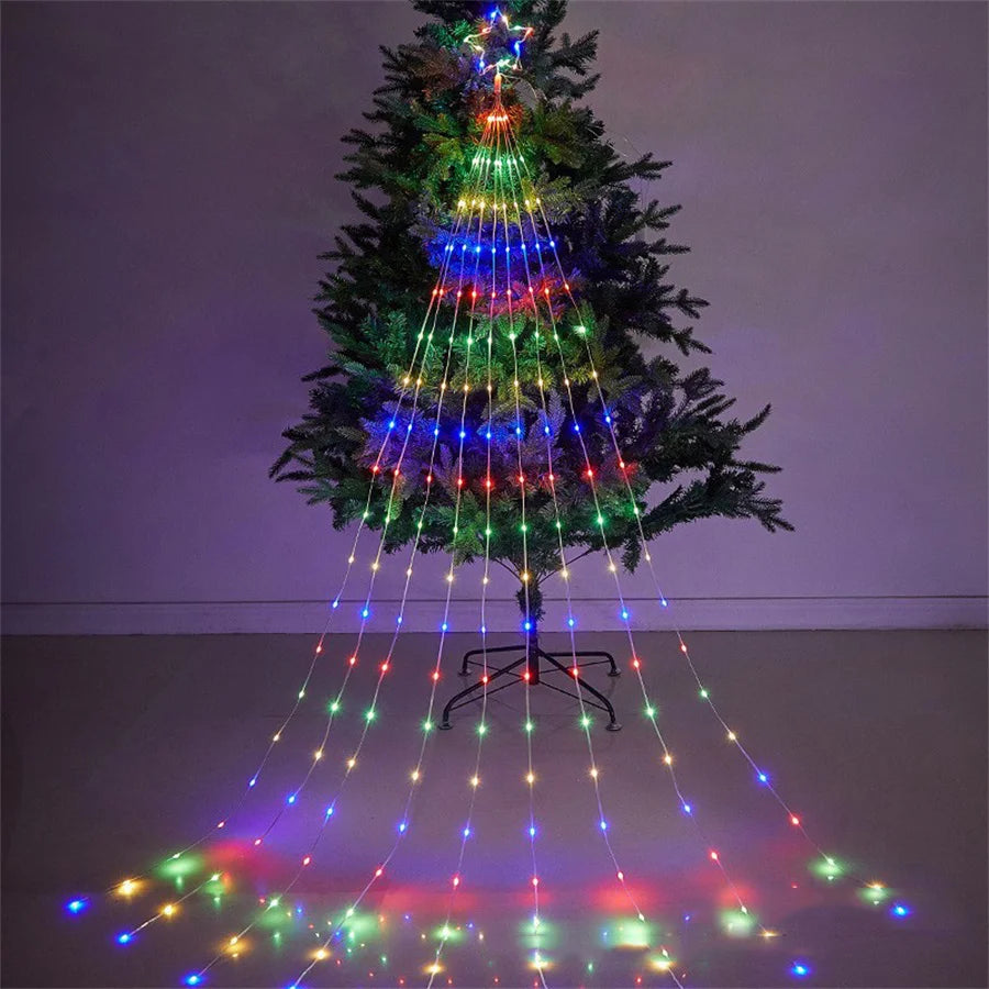 Outdoor LED Christmas Garland Fairy Lights Waterproof 