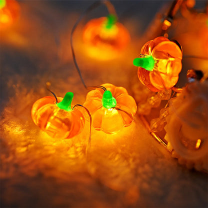 Pumpkin Horror Eyeballs LED String Lights Portable USB